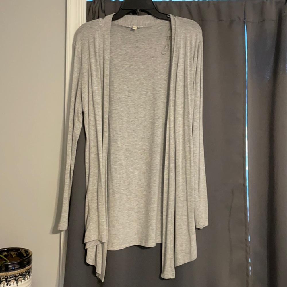 Gray cardigan